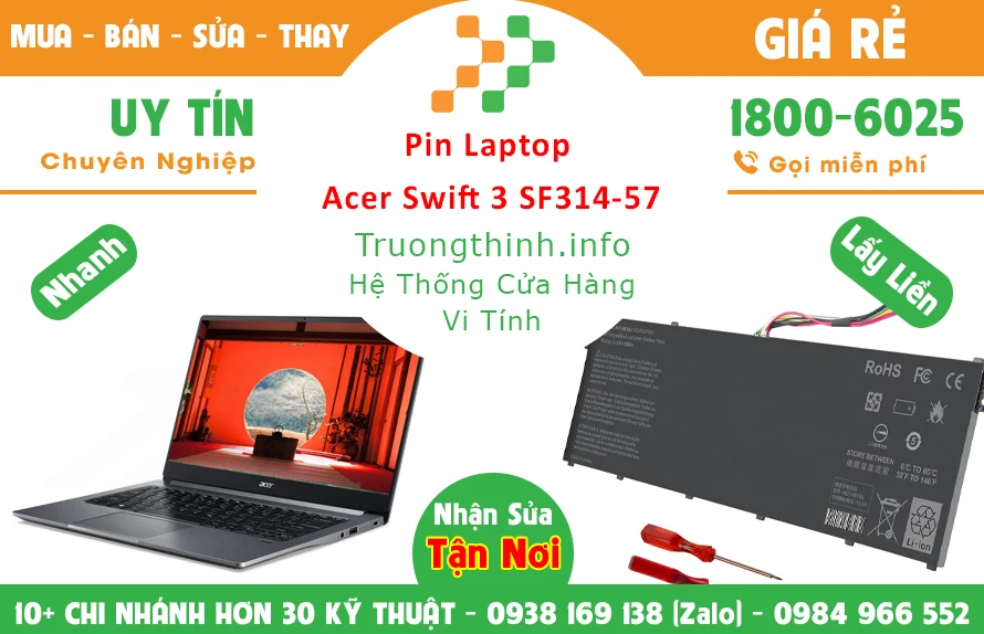 Thay Pin Laptop Acer Swift 3 SF314-57