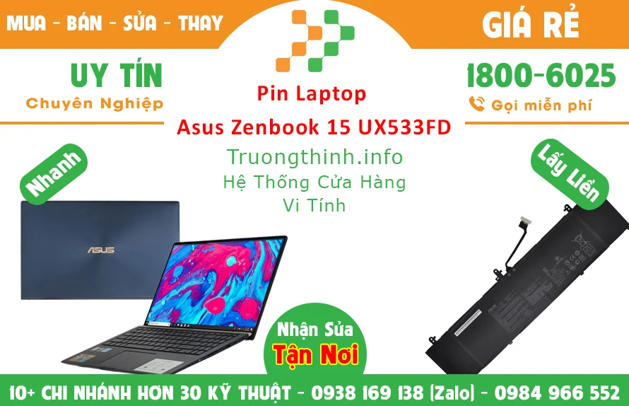 Pin Laptop Asus Zenbook 14 ux450 Chính Hãng