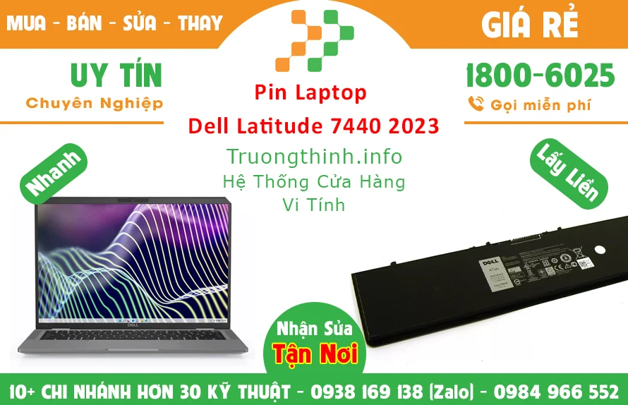 Thay Pin Laptop Dell Latitude 7440 2023 Chính Hãng Giá Rẻ Thay Pin Laptop Dell Latitude 7440 2023 Chính Hãng Giá Rẻ