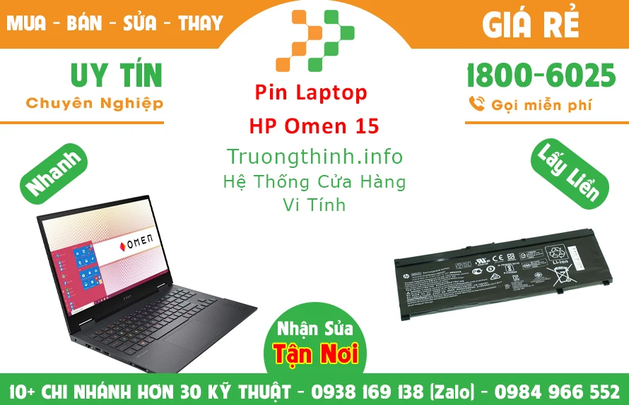 Thay Pin Laptop HP Omen 15 Chính Hãng Giá Rẻ Thay Pin Laptop HP Omen 15 Chính Hãng Giá Rẻ