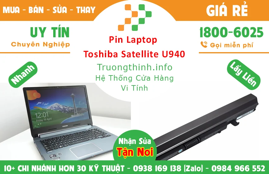 Pin Laptop Toshiba Zenbook 14 ux450 Chính Hãng