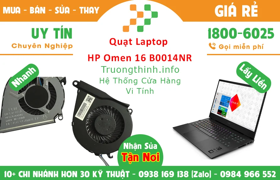 Quạt Laptop HP Omen 16 B0014NR Chính Hãng Quạt Laptop HP Omen 16 B0014NR Chính Hãng