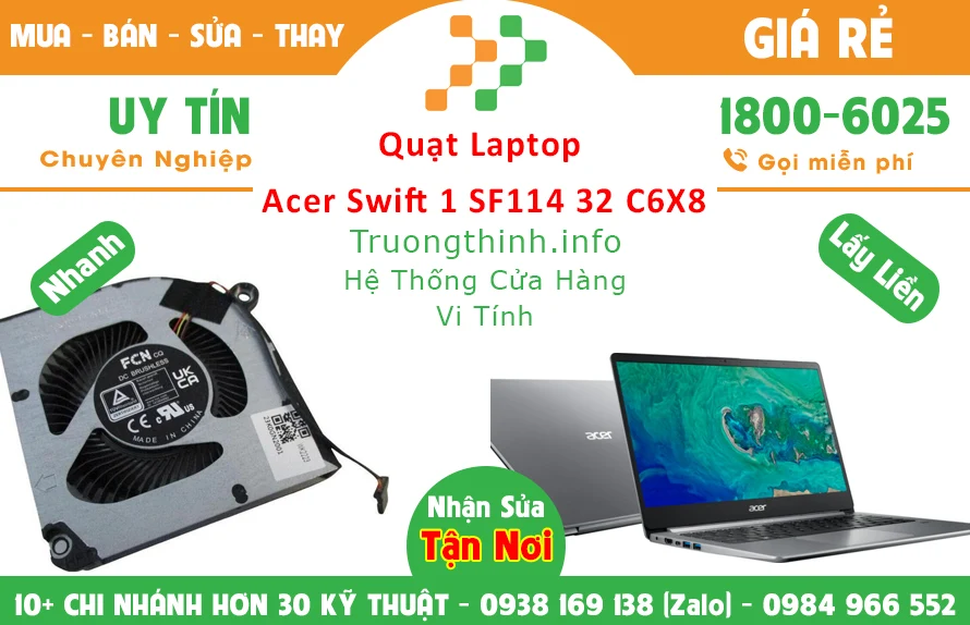 Thay Quạt Laptop Acer Swift 1 Sf114 3 C6X8 Thay Quạt Laptop Acer Swift 1 Sf114 3 C6X8