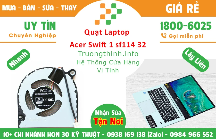Thay Quạt Laptop Acer Swift 1 Sf114 32 Thay Quạt Laptop Acer Swift 1 Sf114 32