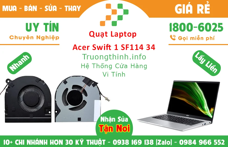 Thay Quạt Laptop Acer Swift 1 Sf114 34 Thay Quạt Laptop Acer Swift 1 Sf114 34