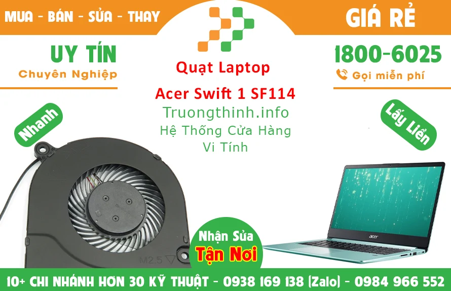 Thay Quạt Laptop Acer Swift 1 Sf114