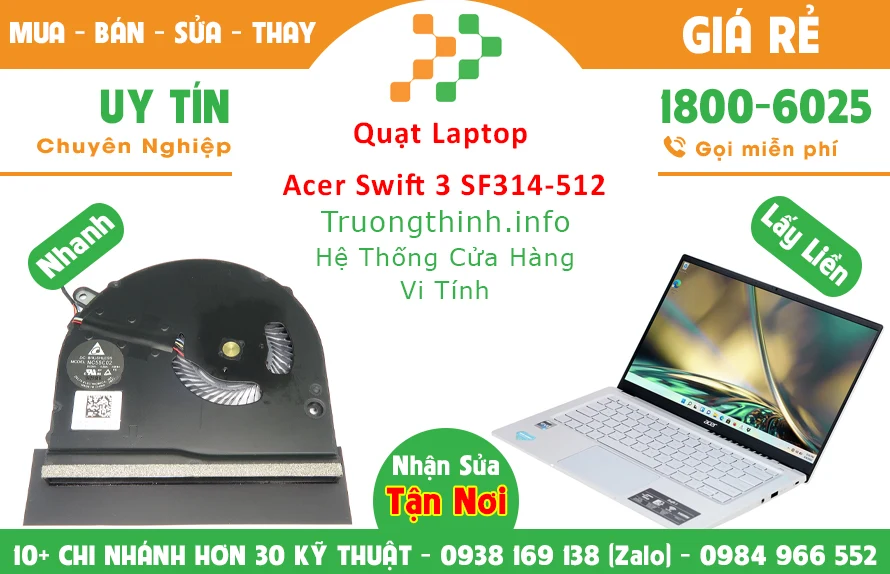 Thay Quạt Laptop Acer Swift 3 SF314-512