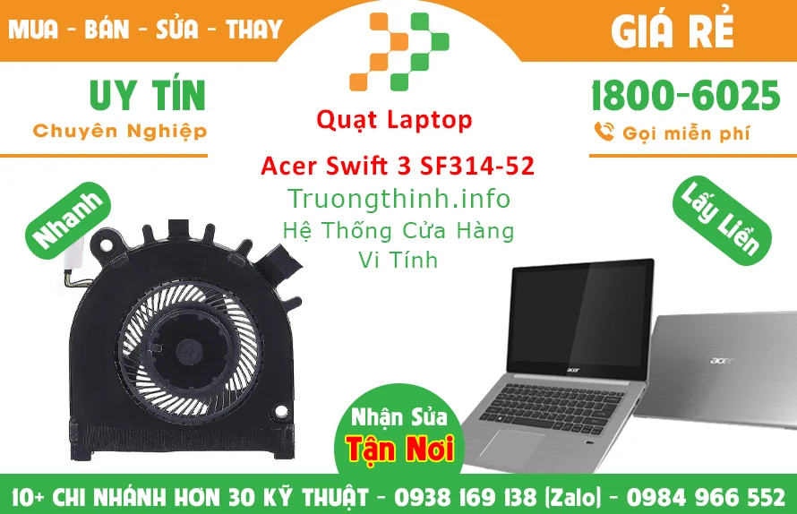 Thay Quạt Laptop Acer Swift 3 SF314-52