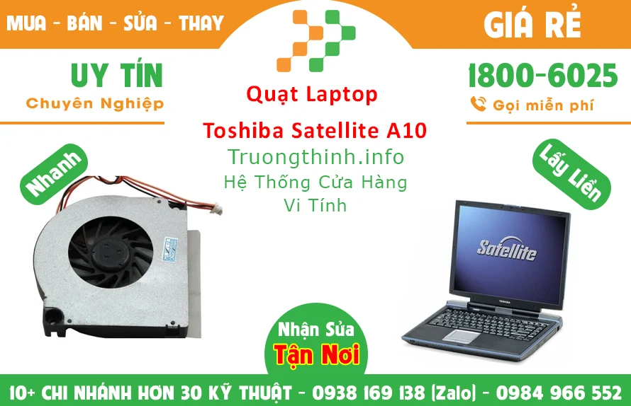Quạt Laptop Toshiba Satellite A10 Chính Hãng Giá Rẻ