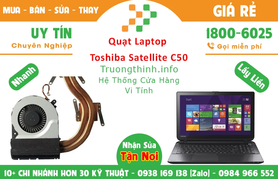 Quạt Laptop Toshiba Satellite C50 Chính Hãng Giá Rẻ