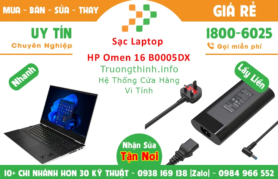Sạc Laptop HP Omen 16 B0005DX Chính Hãng Giá Rẻ Sạc Laptop HP Omen 16 B0005DX Chính Hãng Giá Rẻ