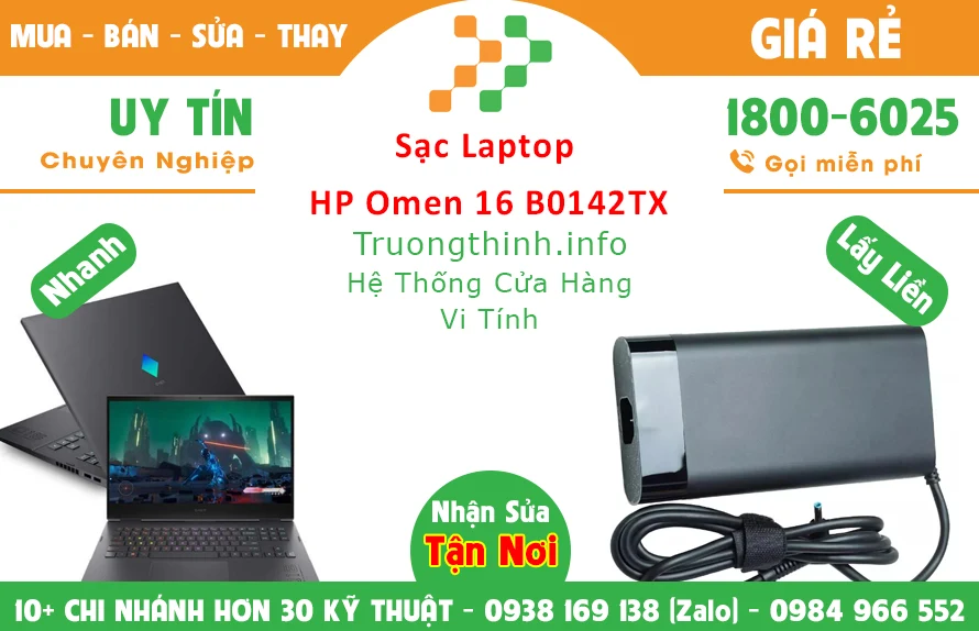 Sạc Laptop HP Omen 16 B0142TX Chính Hãng Giá Rẻ Sạc Laptop HP Omen 16 B0142TX Chính Hãng Giá Rẻ