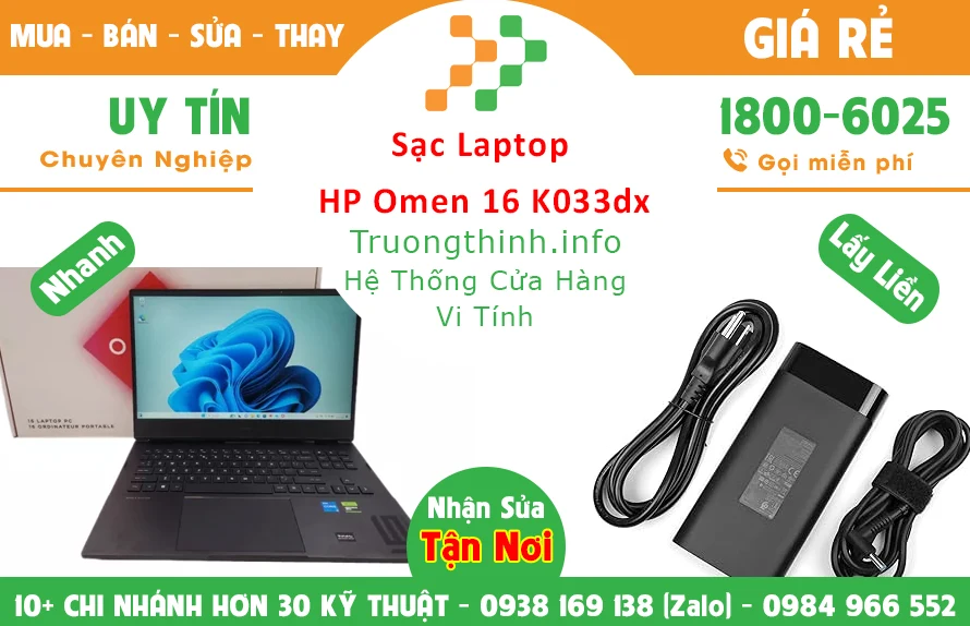 Sạc Laptop HP Omen 16 K0033dx Chính Hãng Giá Rẻ Sạc Laptop HP Omen 16 K0033dx Chính Hãng Giá Rẻ
