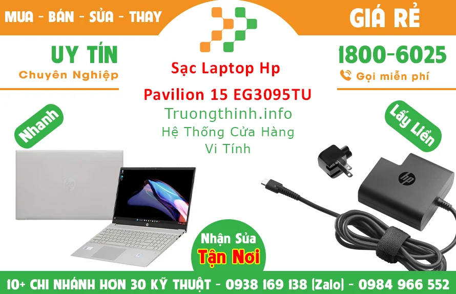 Sạc Laptop HP Pavilion 15 EG3095TU Chính Hãng Giá Rẻ Sạc Laptop HP Pavilion 15 EG3095TU Chính Hãng Giá Rẻ