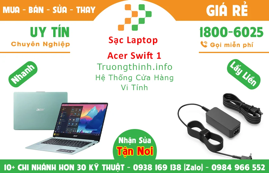 Sạc Laptop Acer Swift 1 Chính Hãng Giá Rẻ Sạc Laptop Acer Swift 1 Chính Hãng Giá Rẻ