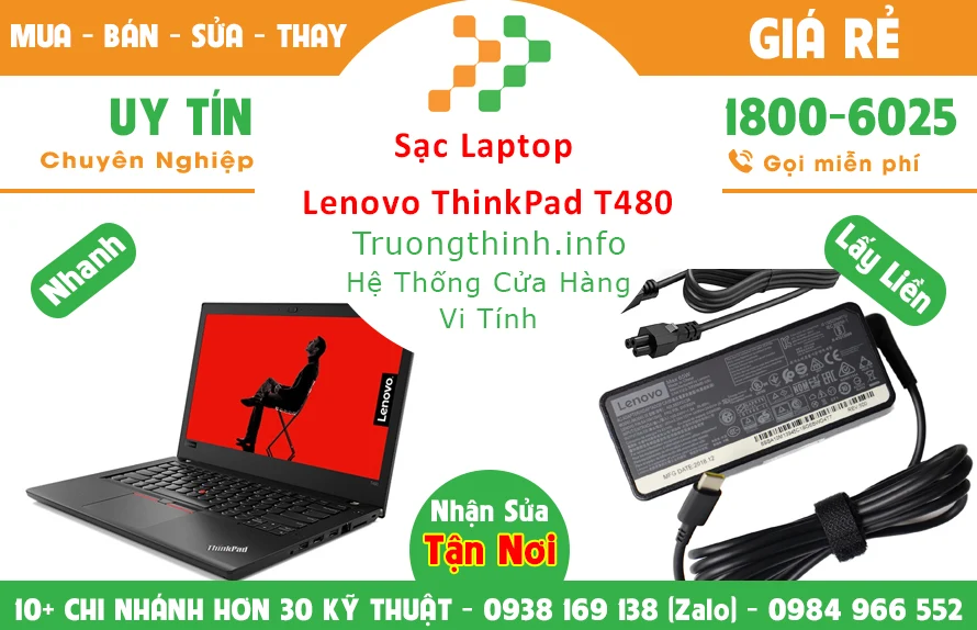 Sạc Laptop Lenovo ThinkPad T480 Chính Hãng Giá Rẻ Sạc Laptop Lenovo ThinkPad T480 Chính Hãng Giá Rẻ