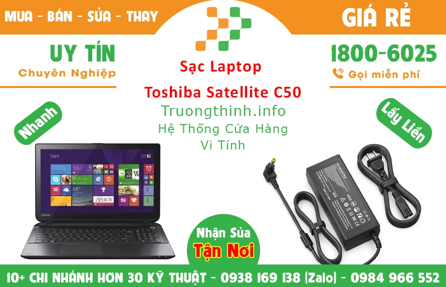 Sạc Laptop Toshiba Satellite C50 Chính hãng