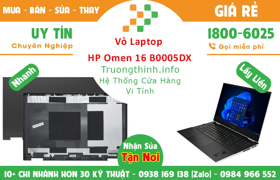 Thay Vỏ Laptop HP Omen 16 B0005DX Thay Vỏ Laptop HP Omen 16 B0005DX