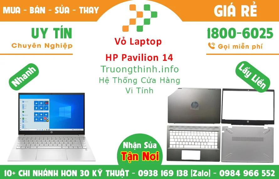 Thay Vỏ Laptop HP Pavilion 14