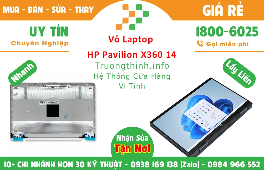 Thay Vỏ Laptop HP Pavilion X360 14