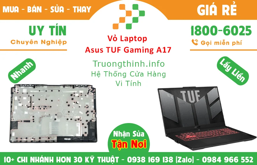 Vỏ Laptop Asus Tuf Gaming A17 Chính Hãng Vỏ Laptop Asus Tuf Gaming A17 Chính Hãng