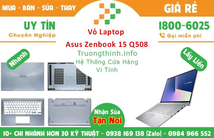 Vỏ Laptop Asus Zenbook 15 Q508 Chính Hãng Vỏ Laptop Asus Zenbook 15 Q508 Chính Hãng