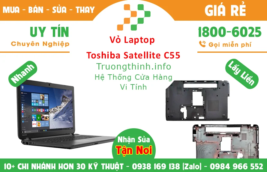 Thay Vỏ Laptop Toshiba Satellite C55 chính hãng giá rẻ