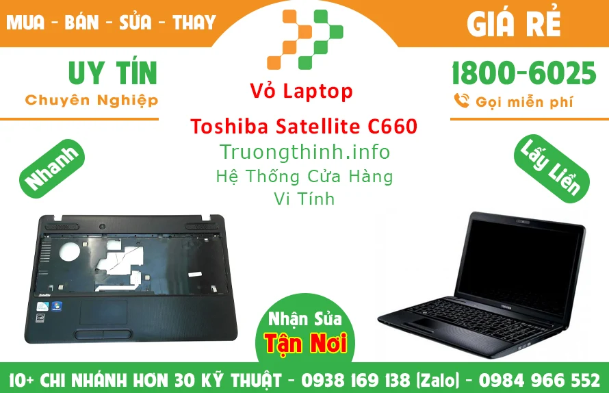 Thay Vỏ Laptop Toshiba Satellite C660 chính hãng giá rẻ