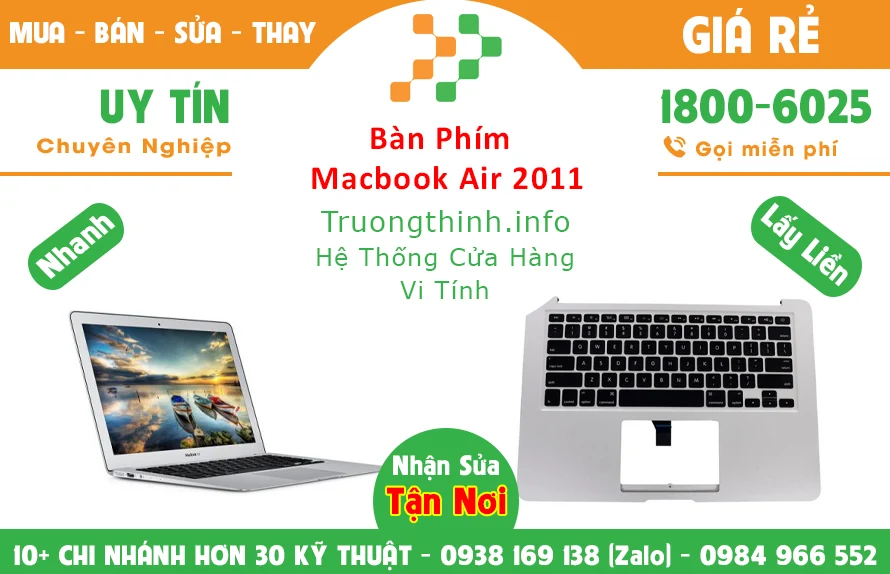 Thay Bàn Phím Macbook Air 2011 Thay Bàn Phím Macbook Air 2011
