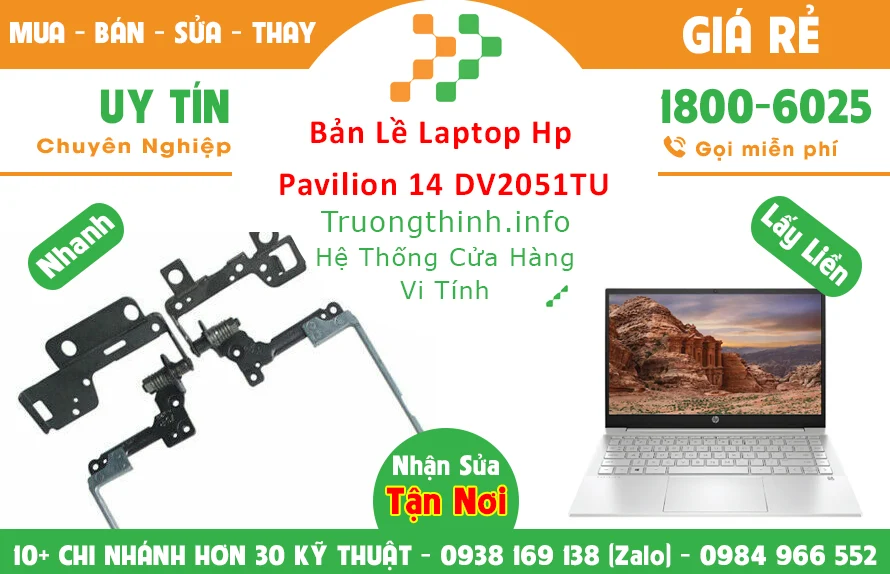 Thay Bản lề Laptop Hp Pavilion 14-DV2051TU