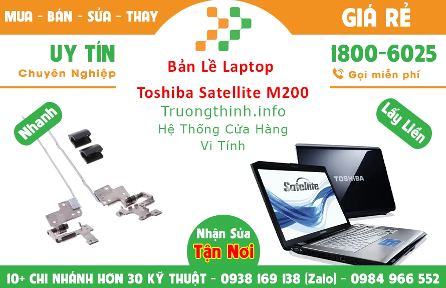 Sửa Bản lề Laptop Toshiba Satellite M200 TPHCM