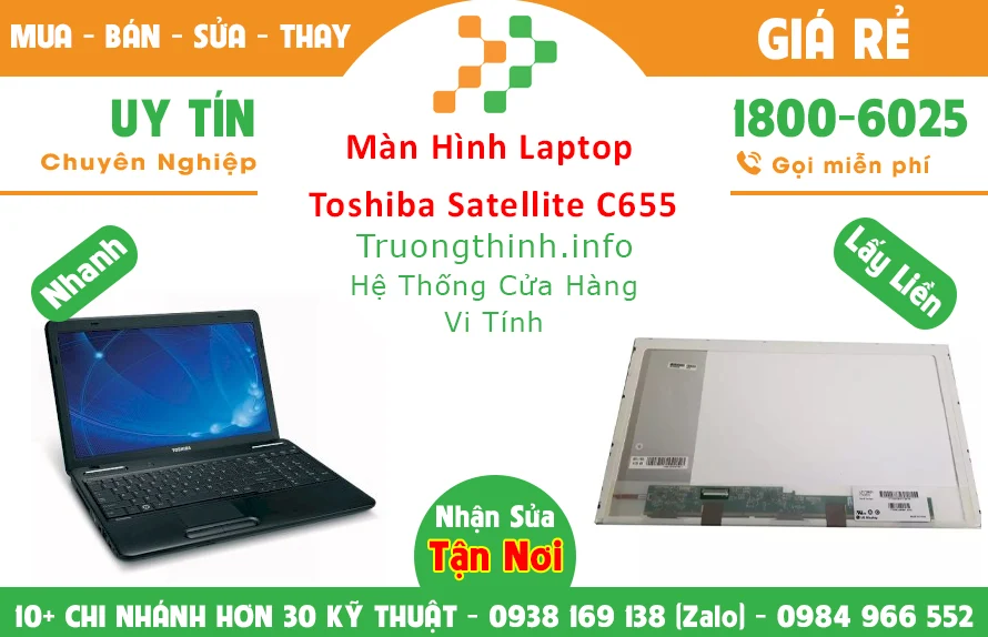 Màn Hình Laptop Toshiba Satellite C655 Chính Hãng