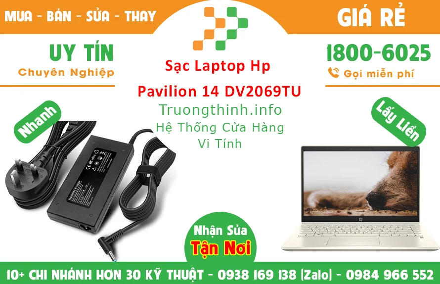 Sạc Laptop HP Pavilion 14-DV2069TU Chính Hãng Giá Rẻ