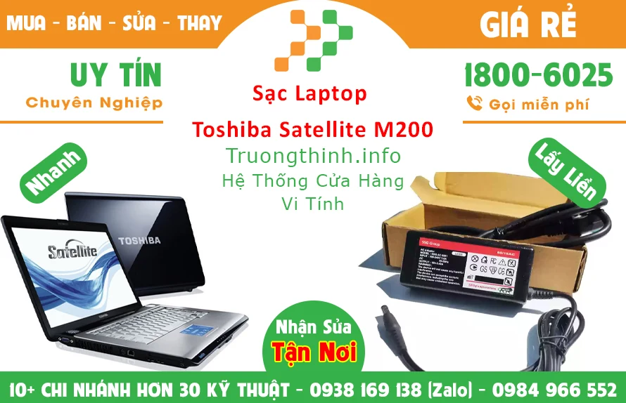 Sạc Laptop Toshiba Satellite M200 Chính hãng