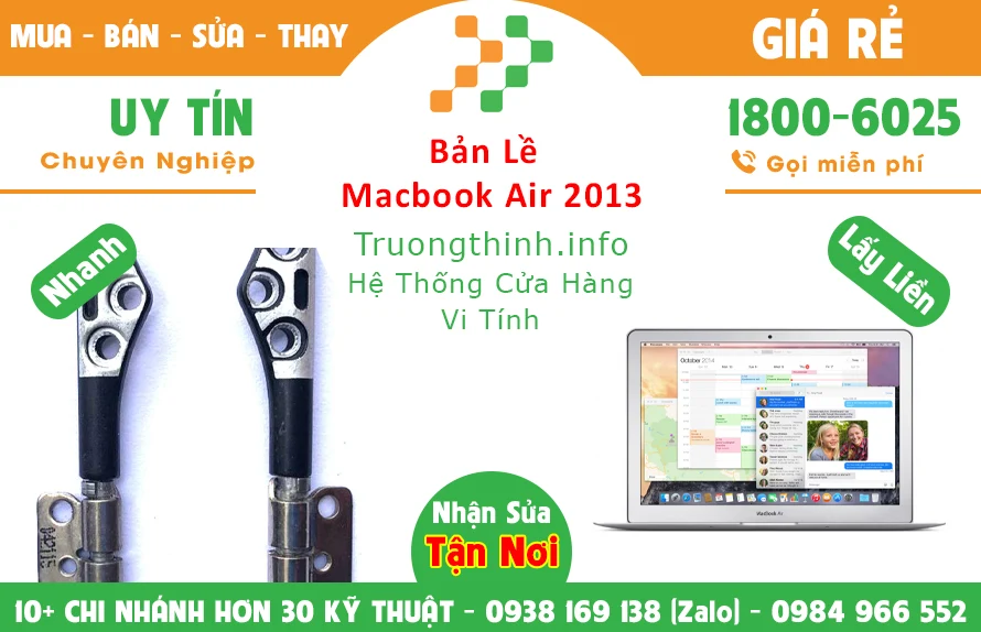 Thay Bản lề Macbook Air 2013 Thay Bản lề Macbook Air 2013