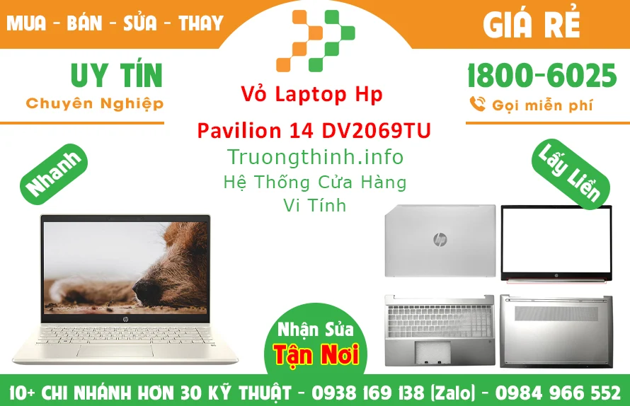 Thay Vỏ Laptop HP Pavilion 14-DV2069TU