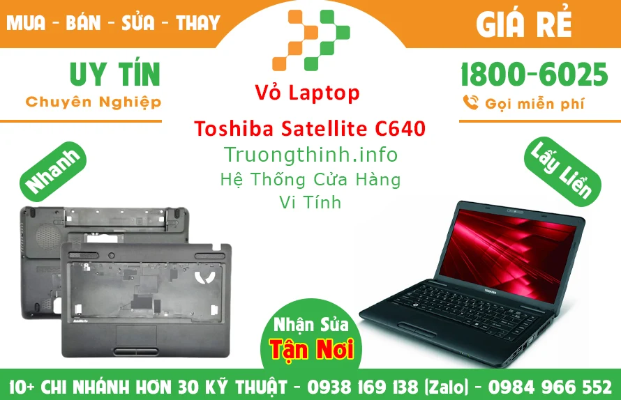 Thay Vỏ Laptop Toshiba Satellite C640 chính hãng giá rẻ