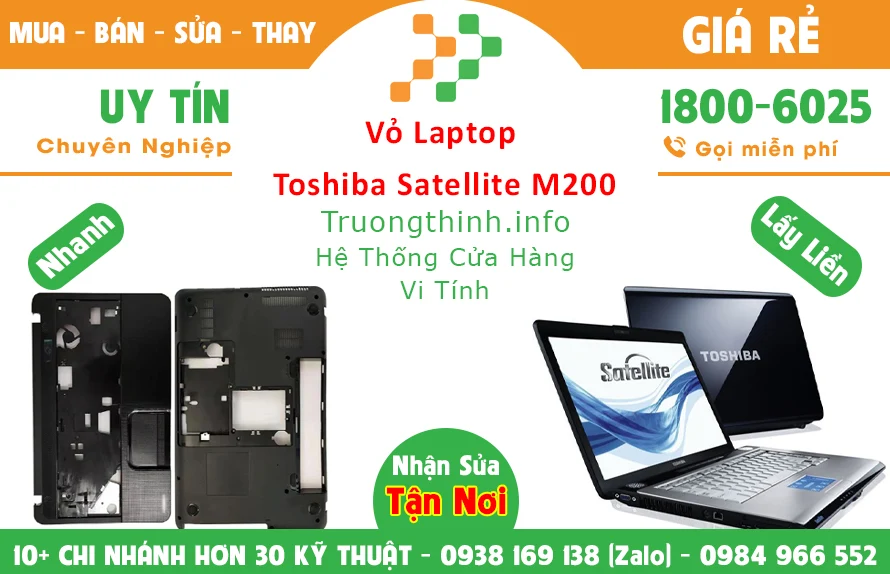 Thay Vỏ Laptop Toshiba Satellite M200 chính hãng giá rẻ