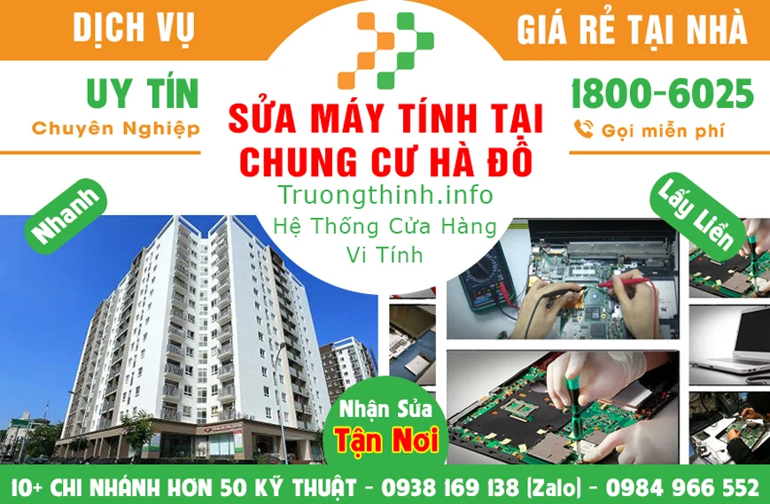 Sửa Máy Tính Tại Chung Cư Hà Đô Gò Vấp