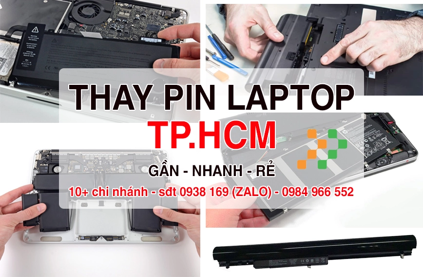 Thay Pin Laptop Giá Rẻ Gần Đây Ở Tại TPHCM