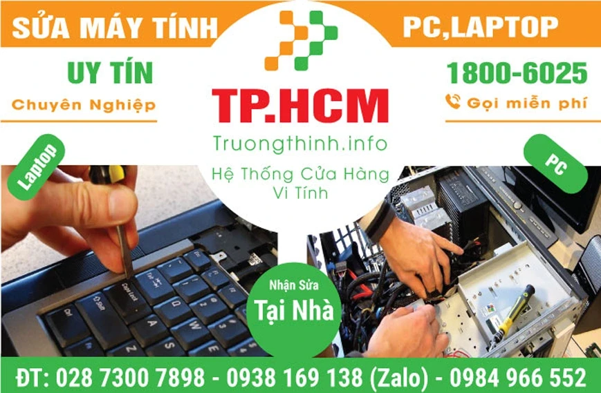 Dịch vụ sửa máy tính tại nhà ở TPHCM