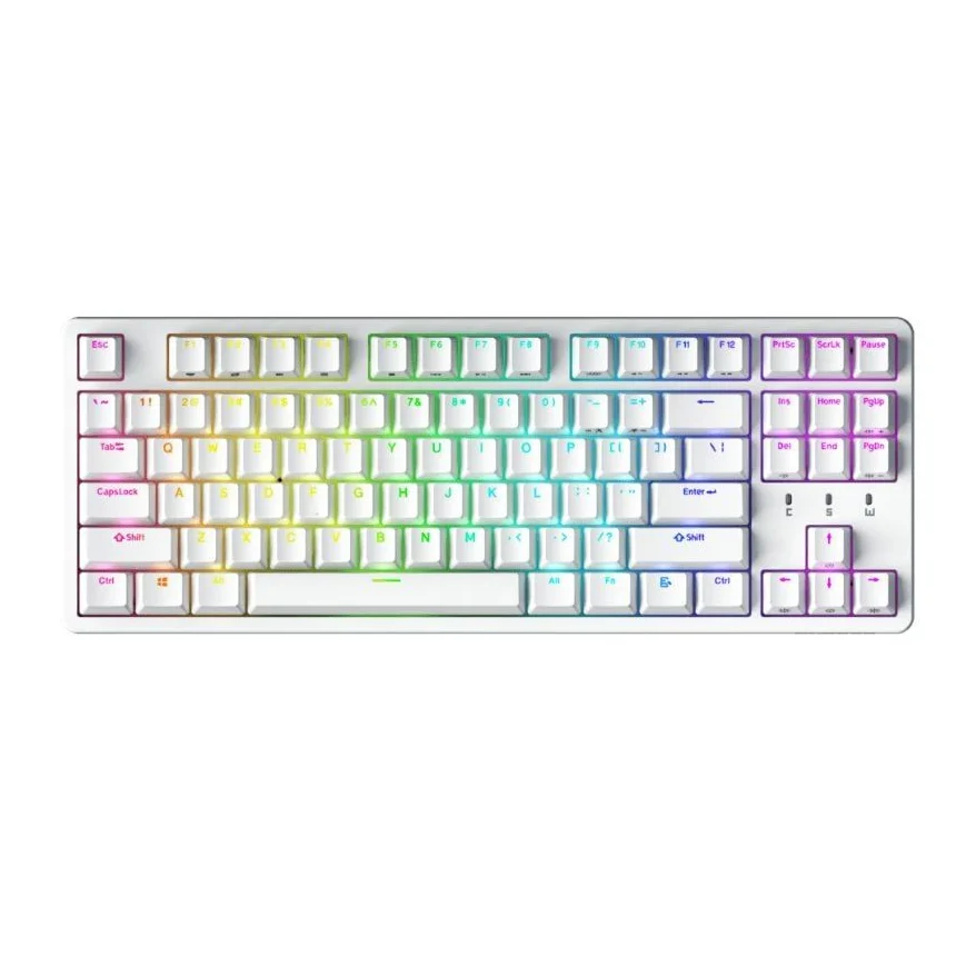 Bàn Phím Cơ Không Dây Durgod Cavalry 87 White Kailh Turbo Red Switch Chính Hãng