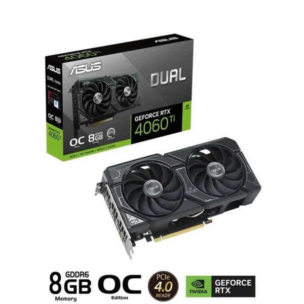 Vga ASUS Dual RTX 4060Ti OC 8GB Gaming GDDR6