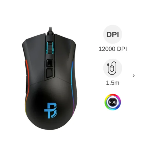 Chuột Gaming Bosston Gm107 12.000DPI Chính Hãng