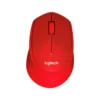 Chuột không dây Logitech M331 Silent Red