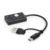 Bộ Chuyển Đổi Âm Thanh Audio USB Có Cổng USB Type C