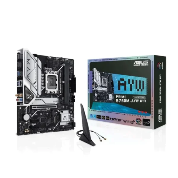 Bo Mạch Chủ Mainboard Asus B760m AYW Wifi Ddr5 mATX LGA1700