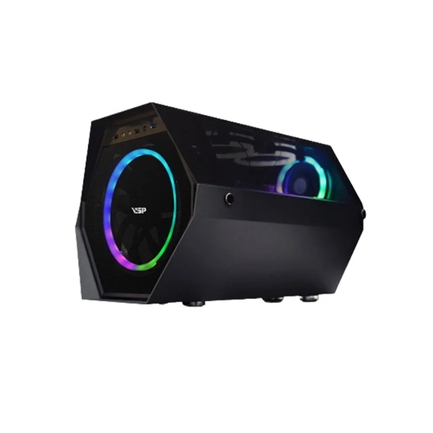 Vỏ Case Thùng Máy Tính VSP E-ROG ES7 (Mid Tower | Black)