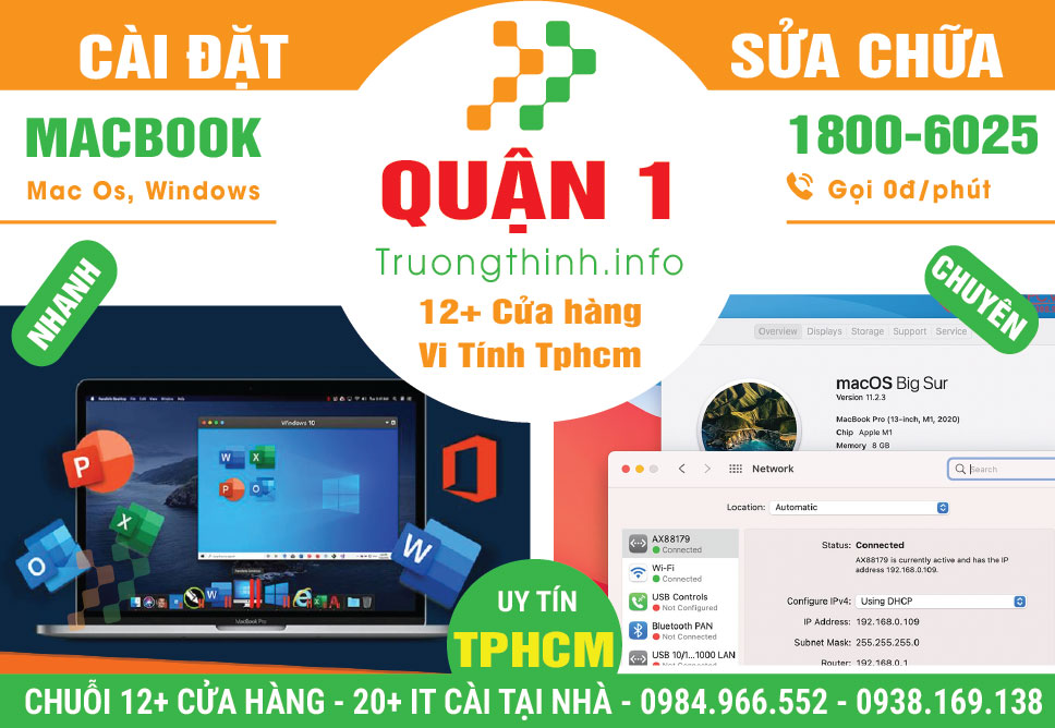 Cài Đặt Sửa Chữa Macbook Quận 1