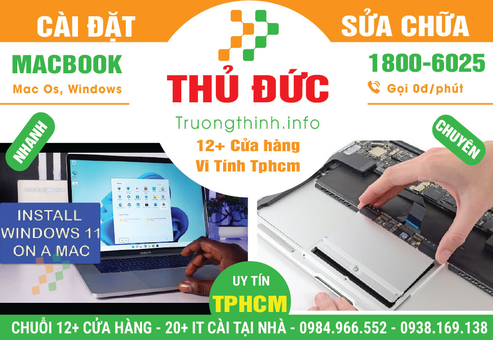 Cài Đặt Sửa Chữa Macbook Quận Thủ Đức